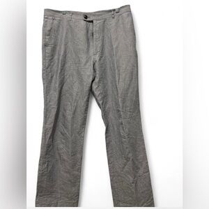 INC Pants Mens 34x32 Linen Blend Blue Flat Front Lightweight Comfort